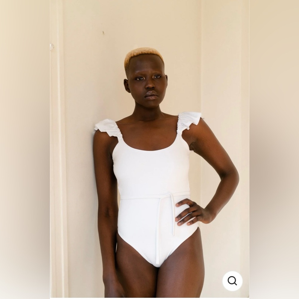 LONDRE The Ruffle Shoulder One Piece— NWT
